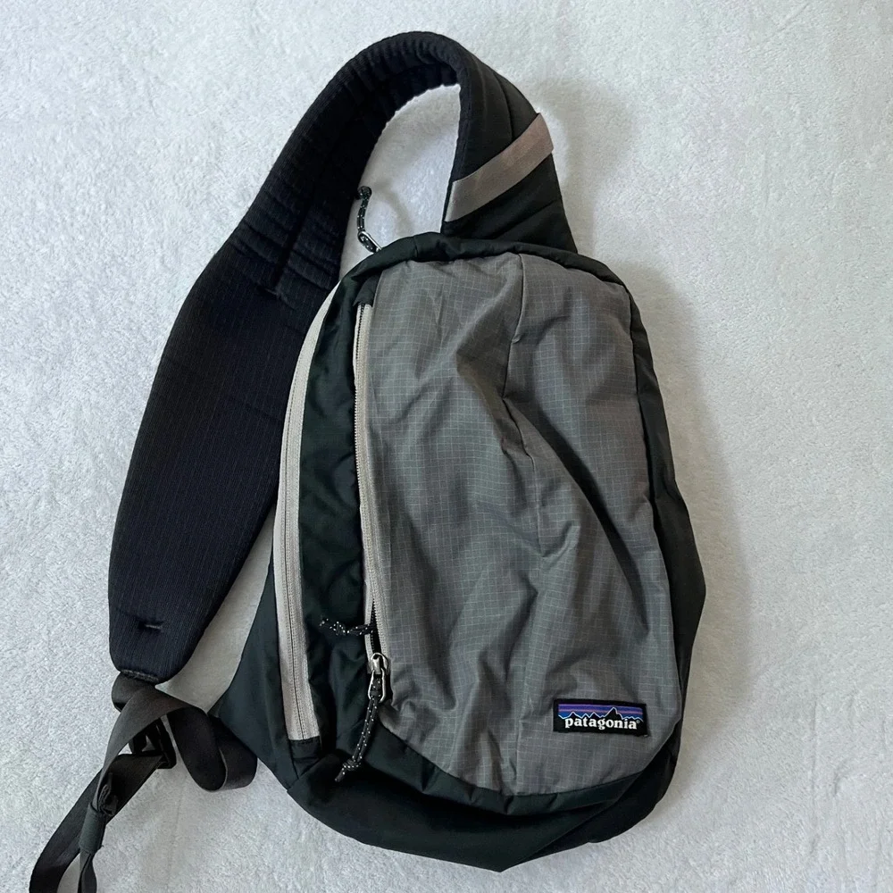 Patagonia Atom Sling 8L Bag Black Forge Grey Ripstop Backpack OS